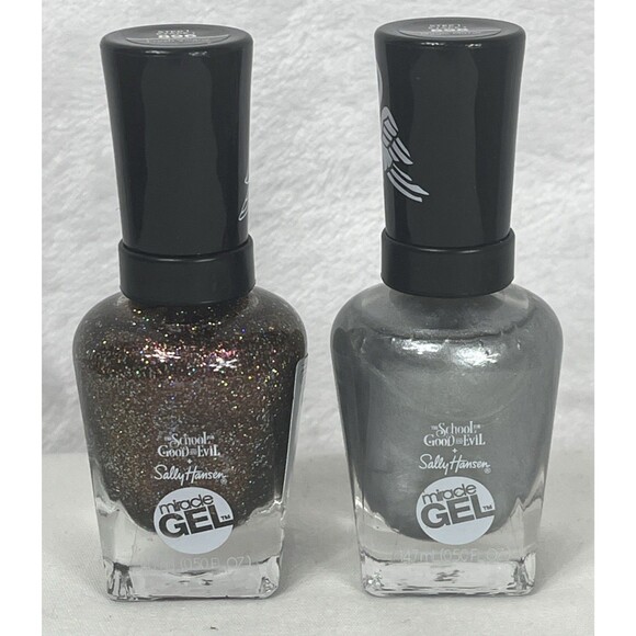 Sally Hansen Miracle Gel Step 1 Nail Polish School of Good and Evil 898 896 NEW - Picture 1 of 6